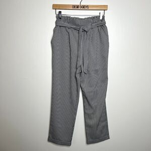 Sienna Sky Houndstooth Paper Bag Pants